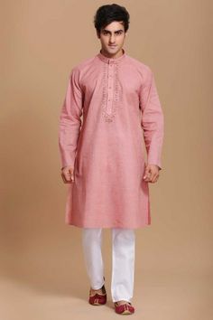 #muslim #eid #dresses 2018 - Light Maroon Kurta Pyjama Set For Mens - 5057 Indian Sangeet, Traditional Festival