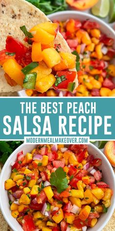 the best peach salsa recipe with tortilla chips