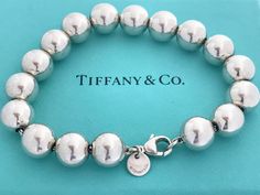 Tiffany Bead Bracelet, Tiffany And Co Bracelet, Tiffany And Co Jewelry, Tiffany Bracelets, Beaded Ball, Return To Tiffany, Vintage Tiffany, Tiffany Jewelry