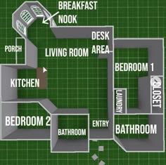 the floor plan for an apartment with several rooms