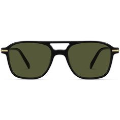 Brimmer Epigraph in Jet Black with Polished Gold Brow Bar, Warby Parker, Eye Doctor, Cellulose Acetate, Health Check, Eye Health, Jet Black, Prescription Lenses, Lenses