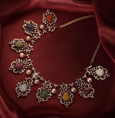 Navaratna Chain, Navaratna Necklace Gold, Navaratan Jewellery, Navratan Jewellery, Navratna Necklace Gold, Navaratna Necklace, Gold Navaratna Necklace, Navratna Necklace, Navaratna Jewellery