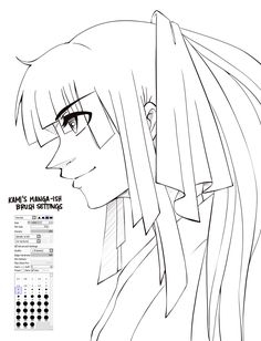 an anime character with long hair and glasses