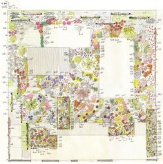 an image of a garden plan with lots of flowers