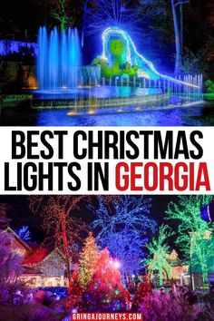 Georgia Christmas, Best Christmas Light Displays, Callaway Gardens, Lake Lanier, Christmas Light Show, Southern Christmas, Best Christmas Lights, Southern States