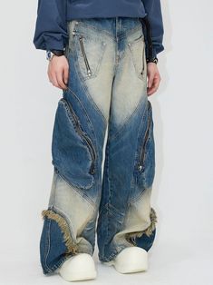 Ropa Upcycling, Workwear Jeans, Work Jeans, Loose Jeans, Interstellar, Cargo Jeans, Vintage Denim, Denim Wash, Denim Pants