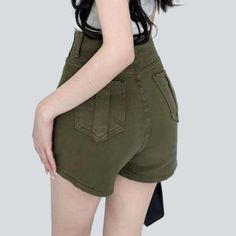 Welcome the 2023 Spring-Summer Collection with our chic street-style layered khaki denim skirt! Perfect to give you a flattering and stylish look. this high-waisted skort is sure to become your new go-to piece.Why You'll Love It Patchwork Perfection: An exquisitely crafted patchwork design that is sure to make heads turn. Versatile Styling: Versatile enough to be styled for multiple occasions. from a casual lunch to a formal gathering. High Waisted Fit: A high-waisted fit that accentuates your c High Waist Denim Skirt For Spring, Trendy High Waist Skort, Casual Non-stretch Short Denim Skirt, High Waist Non-stretch Spring Skort, Spring High Waist Non-stretch Skort, High Waist Mini Skirt With Built-in Shorts, Trendy Solid Color Mini Skort, Trendy High-waist Non-stretch Denim Skirt, Trendy Cotton Skort With Built-in Shorts