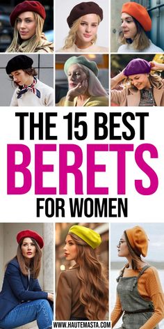 Elevate your cold-weather wardrobe with these cozy winter berets for women. Our selection of the best berets for women includes a variety of designs, perfect for adding warmth and sophistication to your winter outfits. How To Wear A Beret, Stylish Womens Hats, French Beret Hat, Leather Beret, French Beret, Christmas Events, Wool Berets, French Culture, Silky Scarf