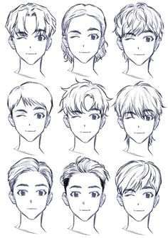 the different hairs styles for boys and girls are shown in this drawing lesson, which shows how