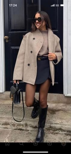 Elegantes Party Outfit, Skirt Outfits Fall, Elegant Jacket, Outfit Chic, Looks Street Style, Mode Inspo, Looks Chic, Autumn Outfit