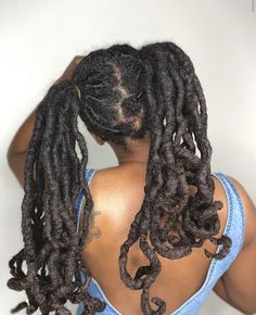 Locs Ponytail, Hair Movement, Natural Hair Movement, Two Ponytails