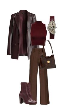 Professional Autumn Outfit, Casual High Tea Outfit, Italian Winter Outfits, Brown Leather Pants Outfit, Estilo Hipster, 70s Inspired Fashion, Classy Work Outfits, Professional Outfits, Modest Outfits