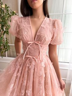 Rosette Papillon Midi Dress | Teuta Matoshi Butterfly Lace Dress, Farewell Outfit Ideas, Our Life Beginnings And Always, Teuta Matoshi Dresses, Celestial Dress, Lirika Matoshi, Princess Evening Dress, Romantic Coquette, Floral Evening Dresses