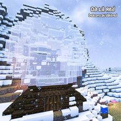 an image of a house in the middle of a snow covered field with text that reads do i need blocks?