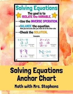 an anchor chart with the text solves and solves to solve functions in order to solve