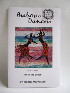 the book cover for abaone dancers by wendy mannatth, with an image of two women dancing