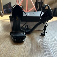 Black On Black Ysl Heel Black Ysl Heels, Ysl Heels, Yves Saint Laurent Shoes, Black Shoes, Shoes Women Heels, Yves Saint Laurent, Shoes Heels, Saint Laurent, Women Shoes