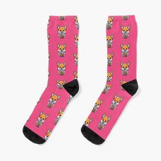 Super soft all-over printed knit socks with extra cushioning in the sole. Suitable for men and women. Corgi Drinking Boba Bubble Tea Bubble Tea Socks, Boba Bubble Tea, Bubble Tea, Knit Socks, Socks For Sale, Knitting Socks, Multi Color, Bubbles, Socks