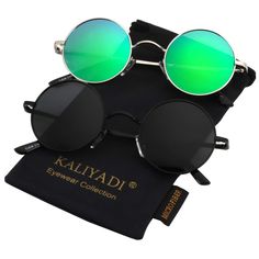 PRICES MAY VARY. 😎VINTAGE DESIGN - Small round sunglasses is a timeless model that combines 70s 80s vintage style with exceptional quality, performance and comfort, great for daily use, or used as party, cosplay costume accessories. 🌞POLARIZED and UV400 PROTECTION – Polarized lens can provide 99% polarization efficiency while blocking UVA & UVB light, delivering a superior visual experience and glare protection while maintaining color integrity, perfect for driving, running, fishing, beach, cl Hippie Glasses, Small Round Sunglasses, Hippie Sunglasses, Circle Sunglasses, Polarized Sunglasses Women, Green Laser, Classic Sunglasses, Fashion Toys, Sunglasses For Men