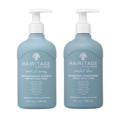 PRICES MAY VARY. Hairitage Anti-Dandruff for Oily Scalp Shampoo & Balancing Conditioner Set helps eliminate scalp itching, irritation, redness, flaking associated with dandruff and/or seborrheic dermatitis. Specially formulated for oily, flaky scalps, containing 1% Selenium Sulfide and gently cleanses, removes excess oils, impurities, and build-up to promote a healthy scalp. Non-stripping, light weight formula refreshes and revitalizes scalp to promote healthy hair. Dermatologist-tested & pH Opt