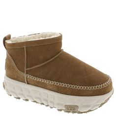 PRICES MAY VARY. Suede upper 10mm UGGplush wool sockliner 10mm UGGplush wool lining Rubber outsole with sugarcane EVA midsole 2.25" platform height Synthetic Rubber, Mini Fashion, Womens Uggs, Chestnut, Fashion Boots, Special Features, For Free, Wool, Boots