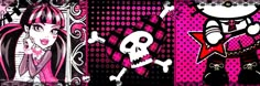 Emo Monster High, Y2k Header, Pink Emo, Monster High Draculaura, Text Dividers, Scene Background, Moster High, Twitter Header Pictures, Cute Headers