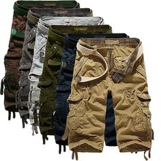 Season:Summer; Fabric:Cotton Blend; Gender:Men's; Style:Casual,Fashion,Streetwear; Occasion:Daily,Going out,Outdoor; Details:Belt Not Included; Fit Type:Regular Fit; Function:Comfort; Waistline:Mid Waist; Pattern:Plain; Design:6 Pocket,Leg Drawstring; Pants Type:Shorts,Cargo Shorts,Capri Pants,Hiking Shorts; Fly Type:Zipper,Button; Front page:FF; Listing Date:12/28/2022; Production mode:External procurement; Hips:; Length:; Waist:; Fit US Size:null; Fit UK Size:null; Fit EU Size:null Cargo Fashion, Guy Clothes, Camo Fashion, Tactical Clothing, Plus Size Brands, Hiking Shorts, Work Shorts, Knee Length Shorts, Safari Style