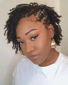 Micro Loc Styles, Hair Loc Styles, Microloc Styles, Loc Styles For Women, Sisterlocks Styles Updo, Short Dreadlocks, Short Dreadlocks Styles, Dreadlocks Styles