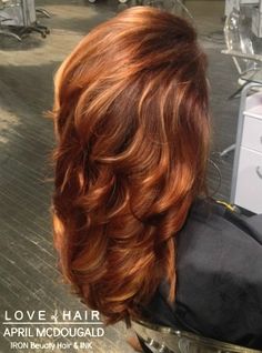 Hair Copper Balayage, Copper Auburn Hair Color, Dimensional Red Hair, Hair Copper Red, Cowboy Copper Hair, Cowboy Copper, Copper Balayage, Autumn Hair, Hawaiian Sunset