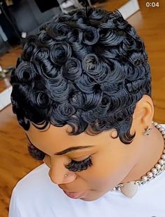 Short Quick Weave Hairstyles, Finger Waves Short Hair, Short Weave Hairstyles, Black Kids Braids Hairstyles, Short Hair Designs, Finger Wave Hair, Black Hair Short Cuts, Short Hair Images, Beautiful Black Hair