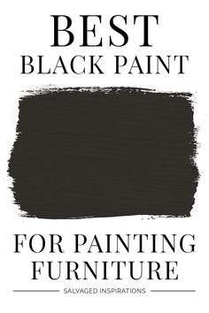 the best black paint for painting furniture