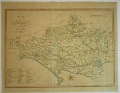 an old map of the state of south carolina, with roads and towns in it