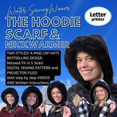 the hoodie scarf and neckwarmer are two styles available for both men and women