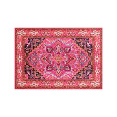 Impress your guests with this nuLOOM Casablanca Mackenzie Vintage Framed Floral rug.FEATURES Durable cut & loop pile Nonslip design Framed border Floral pattern CONSTRUCTION & CARE Polypropylene Latex backing Pile height: 0.25'' Professional clean Imported Attention: All rug sizes are approximate and should measure within 2-6 inches of stated size. Pattern may also vary slightly. Size: 2.5X12 Ft. Color: Pink Ovrfl. Gender: unisex. Age Group: adult. Affordable Rugs, Synthetic Rugs, Persian Pattern, Medallion Rug, Area Rug Sizes, Pink Area Rug, Orange Area Rug, Art Of Living, Floral Rug