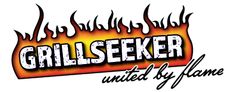 the logo for grillseeker united by flame, with flames coming out of it