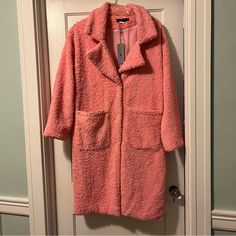 New With Tags And Never Worn. Impulse Purchase Back In 2020 I Never Wore! Oversized Fit And Would Fit Anyone From A Size Medium To Xl. It’s Like A Barbie Dream. Please Give It A Good Home. Oversized Pink Long Coat, Pink Oversized Long Coat, Cozy Long Pink Outerwear, Oversized Cozy Pink Outerwear, Cozy Oversized Pink Outerwear, Waterfall Jacket, Nike Sportswear Women, Zara Jacket, Fleece Jacket Womens