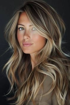 Rambut Brunette, Brunette Hair With Highlights, Blonde Hair Inspiration, Blonde Hair Looks, Hair Affair, Hair Color And Cut, Long Blonde Hair, Brunette Hair