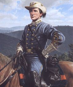 a painting of a man in uniform on a horse