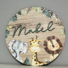 a wooden sign that says make with animals on it