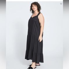 See Photos For Unique Sizing Used By Universal Standard. Labeled 2xs Is Comparable To Sz 6 - 8, Or Sz Small To Medium. This Is A Wonderful Lightweight Summer Sundress In Basic Black With Unique Shoulder Strap Design. Pink Love Bag Black Sleeveless Unlined Midi Dress, Casual Black Unlined Maxi Dress, Chic Black Dress For Daytime, Chic Black Daytime Dress, Black Sleeveless Midi Dress With Relaxed Fit, Black Summer Maxi Dress For Daywear, Casual Black Daytime Dress, Universal Standard, Summer Sundress