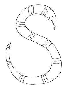 a black and white drawing of a snake