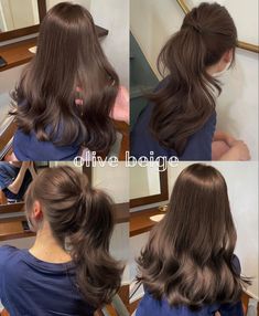 Korean Hairstyles, Beige Hair, Korean Hair Color, Brown Hair Looks, Ash Hair Color, Brown Hair Inspo, Hairstyles For Layered Hair, Pretty Hair Color