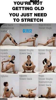 Body Stretches Flexibility, Bolesti Chrbta, Stretching Exercises, Trening Abs, Easy Yoga, Trening Pilates, Yoga Stretches