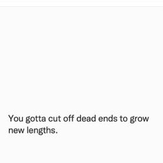 the text reads, you gota cut off dead ends to grow new lengths