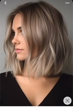 Blonde Hair Bob Long, Bobbed Blonde Hair, Sandy Blonde Long Bob, Boss Babe Haircut, Fine Hairstyles Medium, Bobs With Texture, Fine Hair Blonde Bob, Layered Bob Hairstyles Side Part, Bob With Light Layers