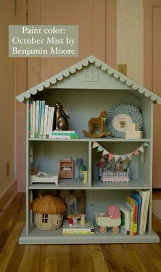 Kylie Katich, Twin Nursery Room, Dollhouse Bookshelf, Diy Bookshelf, Toddler Playroom, Kids Bedroom Inspiration, Nursery Room Design, Toddler Rooms, Girl’s Room