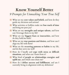 Mindfulness Journal Prompts, Journal Questions, Journal Inspiration Writing, Healing Journaling, Daily Journal Prompts, Self Care Bullet Journal, Writing Therapy, Know Yourself, Emotional Awareness