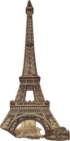 the eiffel tower is made out of wood and has an intricate design on it