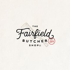 the logo for the fairfield butcher's shop, which is located in 2013