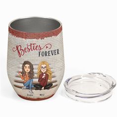 Besties Forever We're Not Sugar And Spice - Personalized Wine Tumbler - New Year Gift For Besties, BFF, Soul Sisters Custom Best Friend Tumblers, Tumblers Best Friends, Late Night Chats, Soul Sisters Gifts, Personalized Wine Tumbler, Besties Forever, Leather Passport Cover, New Year Gift, Soul Sisters